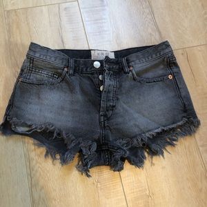 Free people denim shorts